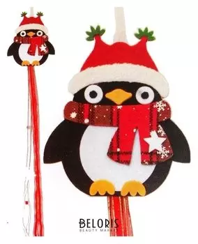 Набор для создания новогодней подвески «Пингвин в шарфике»