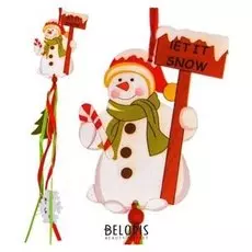 Набор для создания новогодней подвески «Снеговичок»