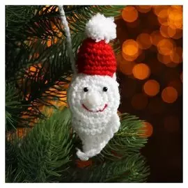 Набор для создания новогодней подвески со светом «Дед мороз-красный нос»