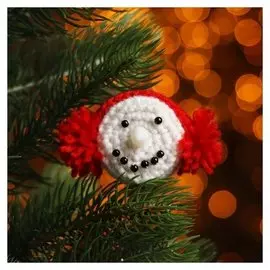 Набор для создания новогодней подвески со светом «Мордочка»