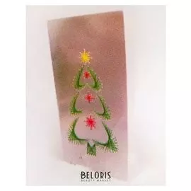 Набор для создания новогодней поздравительной открытки - изонить «Ёлочка»