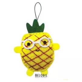 Набор для создания подвески из фетра «Ананас»