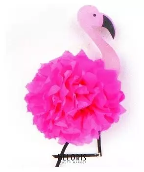 Набор для создания подвески из фетра и бумаги «Розовый фламинго»