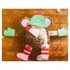 Набор для создания подвесной ёлочной игрушки из фетра «Мышонок в шапочке»