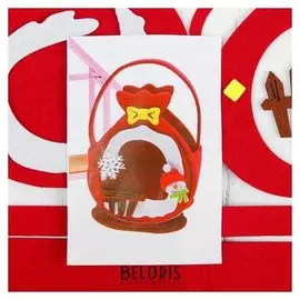 Набор для создания сумочки из фетра «Снеговик и снежинка»