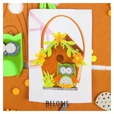 Набор для создания сумочки из фетра «Сова в цветах»