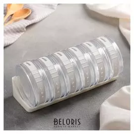 Набор для специй «Цилиндр», 6 шт на подставке