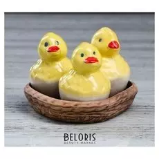 Набор для специй "Цыплята" в наборе 4 предмета