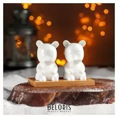 Набор для специй «Мышки», 2 шт: солонка и перечница, на подставке