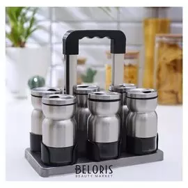 Набор для специй «Сияние», 6 предметов, 22,5×12×23 см