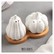 Набор для специй «Витамины», 2 шт: солонка и перечница, на подставке