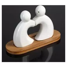 Набор для специй «Влюблённость», 2 шт: солонка и перечница 50 мл, на подставке