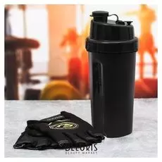 Набор для тренировок «Extreme»: шейкер 600 мл, перчатки 9 × 15 см