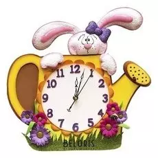 Набор для творчества Часы "Зайка в лейке"