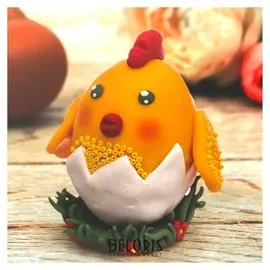 Набор для творчества Декор яиц полимерной глиной Цыпленок в скорлупе