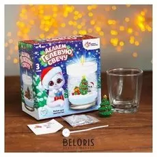 Набор для творчества делаем гелевую свечу «Ёлочка»