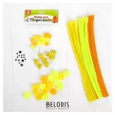 Набор для творчества из проволоки с ворсом, помпонов, глаз №9