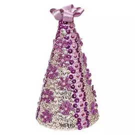 Набор для творчества "Ёлка новогодняя из пайеток фиолетовая"