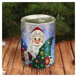 Набор для творчества. копилка для декорирования стразами «Сказочного нового года» Дед мороз