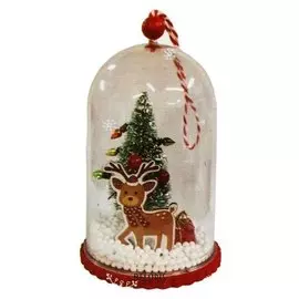 Набор для творчества - создай елочное украшение "Олень у елочки в колбе"