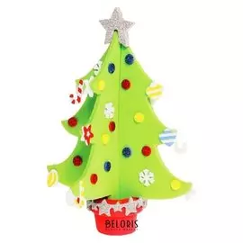 Набор для творчества "Создай и укрась елочку - конфетти"