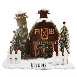 Набор для творчества - создай новогоднее украшение «Домик в зимнем лесу»