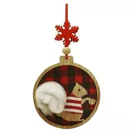 Набор для творчества - создай ёлочное украшение «Белочка с пушистым хвостиком»