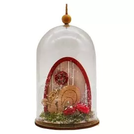 Набор для творчества - создай ёлочное украшение «Белочка в колбе»