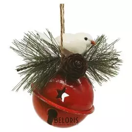 Набор для творчества - создай ёлочное украшение «Бубенчик с веточками»