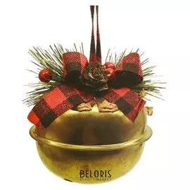 Набор для творчества - создай ёлочное украшение «Бубенчик с бантиком»