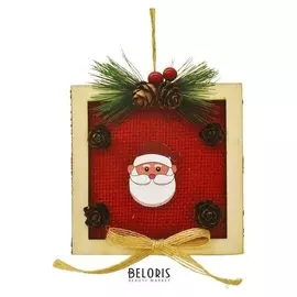 Набор для творчества - создай ёлочное украшение «Дед мороз в квадрате»