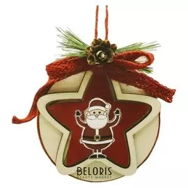 Набор для творчества - создай ёлочное украшение «Дед мороз в звёздочке»