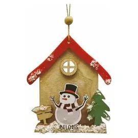 Набор для творчества - создай ёлочное украшение «Дом снеговичка»