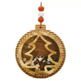 Набор для творчества - создай ёлочное украшение «Ёлочка с пайетками»