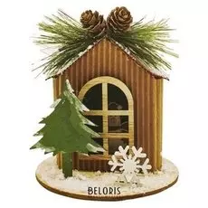 Набор для творчества - создай ёлочное украшение «Лама в домике»