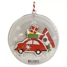 Набор для творчества - создай ёлочное украшение «Машина в шаре с подарками»
