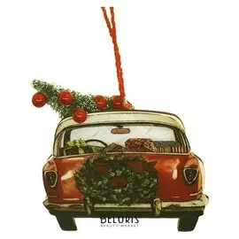 Набор для творчества - создай ёлочное украшение «Машина с ёлочкой»