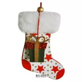 Набор для творчества - создай ёлочное украшение «Носочек с подарком»