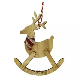 Набор для творчества - создай ёлочное украшение «Олень качалка»