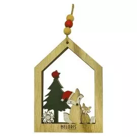 Набор для творчества - создай ёлочное украшение «Пара лисичек у ёлочки»