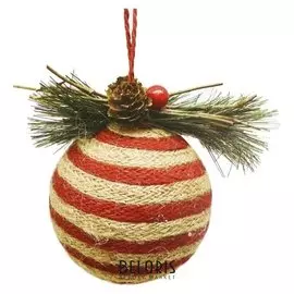 Набор для творчества - создай ёлочное украшение «Полосатый шар»