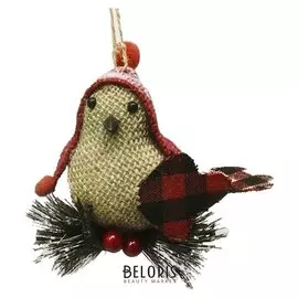 Набор для творчества - создай ёлочное украшение «Птичка в шапочке»