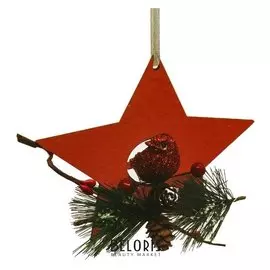 Набор для творчества - создай ёлочное украшение «Птичка в звёздочке»