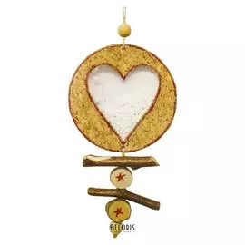 Набор для творчества - создай ёлочное украшение «Сердечко со снегом»