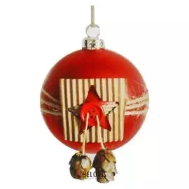 Набор для творчества - создай ёлочное украшение «Шар с звёздочкой и шишечками»