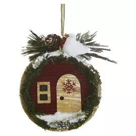 Набор для творчества - создай ёлочное украшение «Шарик-дом»