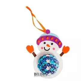 Набор для творчества - создай ёлочное украшение «Снеговик с пузиком»
