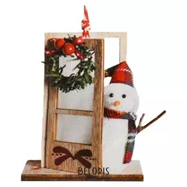 Набор для творчества — создай ёлочное украшение «Снеговик на пороге»