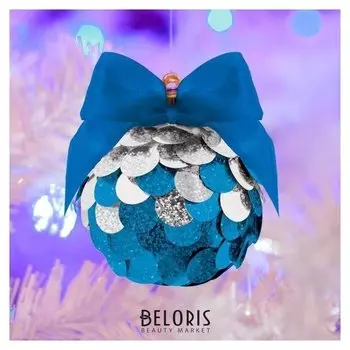 Набор для творчества. создание новогоднего шара «Зимние узоры» с пайетками