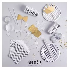 Набор для украшения праздника «Серебряный зигзаг»